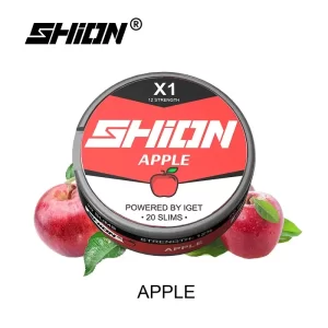 Apple - IGET SHION X1 Nicotine Pouch 12mg - IGET Vape Shop