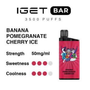 Banana Pomegranate Cherry Ice - IGET Bar 3500 Puffs