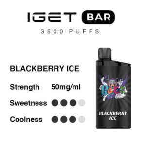 Blackberry Ice - IGET Bar 3500 Puffs 15% Off Now $29.9