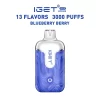 Blueberry Berry IGET Halo Vape Kit 3000 Puffs