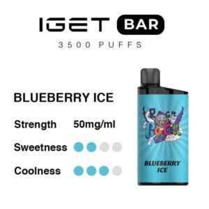 Blueberry Ice - IGET Bar 3500 Puffs | $29 Each 5% Nicotine