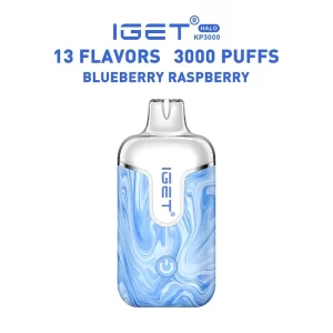 Blueberry Raspberry - IGET Halo Vape Kit 3000 Puffs