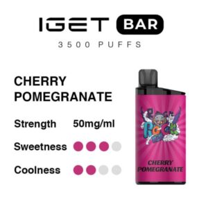 Cherry Pomegranate IGET Bar 3500 Puffs Low To $29.9