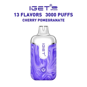 Cherry Pomegranate IGET Halo Vape Kit 3000 Puffs