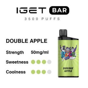 Double Apple IGET Bar 3500 Puffs - Low To $29.8