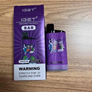 Grape Ice - IGET Bar 3500 Puffs | Bestseller 17% Off