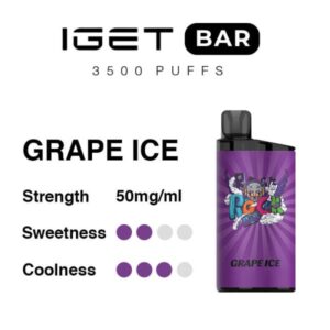 Grape Ice - IGET Bar 3500 Puffs | Bestseller 17% Off