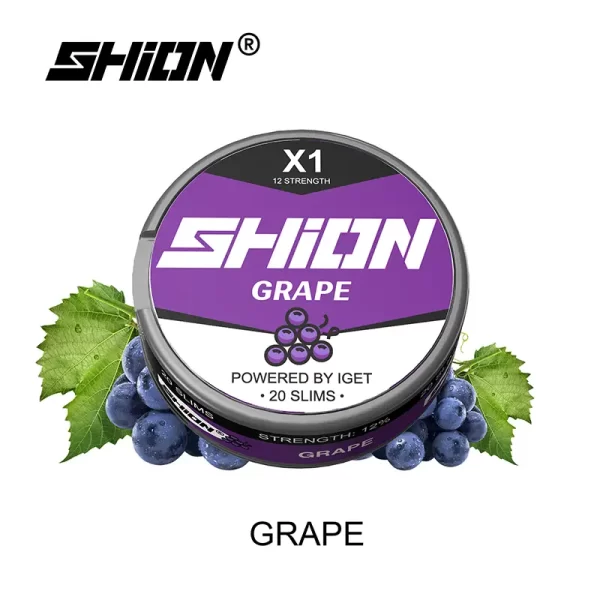 Grape IGET SHION X1 Nicotine Pouch 12mg