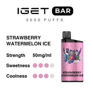 IGET Bar 3500 Puffs -Strawberry Watermelon Ice | IGET Vape Online