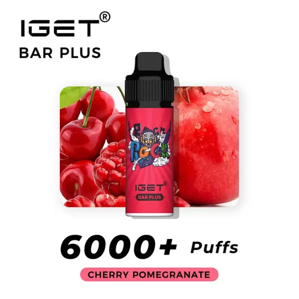 IGET Bar Plus 6000 Puffs - Cherry Pomegranate