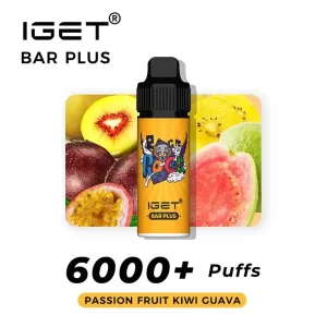 IGET Bar Plus 6000 Puffs - Passion Fruit Kiwi Guava