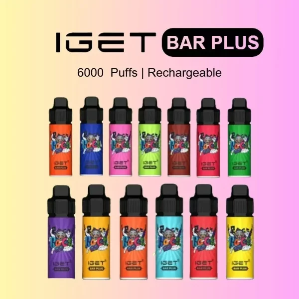 IGET Bar Plus 6000 Puffs - Sale Price $29.98 | 13 Flavours