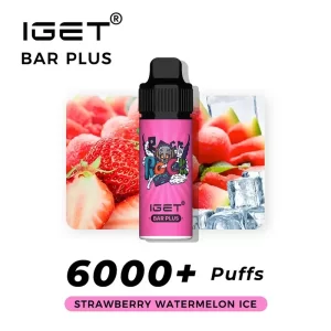 IGET Bar Plus 6000 Puffs - Strawberry Watermelon Ice