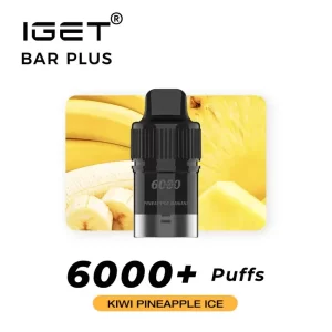 IGET Bar Plus Pod 6000 Puffs - Kiwi Pineapple Ice | New Arrival