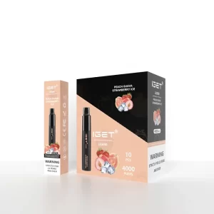 IGET Legend 4000 Puffs - Peach Guava Strawberry Ice