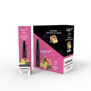 IGET Legend 4000 Puffs - Raspberry Watermelon Lemon New Arrival