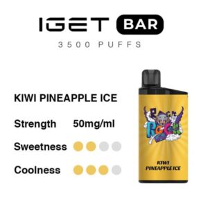 Kiwi Pineapple Ice IGET Bar - Only $29.9 Each 3500 Puffs