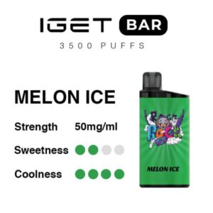 Melon Ice IGET Bar | $29.9 For 5% Nicotine & 3500 Puffs