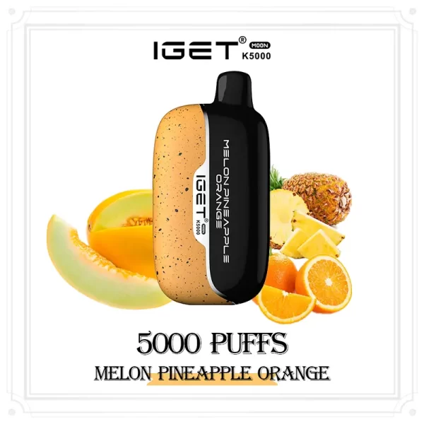 Melon Pineapple Orange - IGET Moon 5000 Puffs | New Arrival