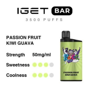 Passion Fruit Kiwi Guava - IGET Bar 3500 Puffs | 17% Off