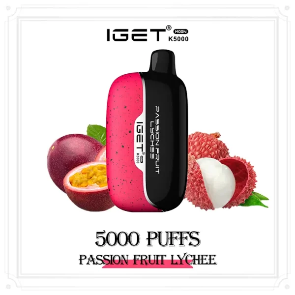 Passion Fruit Lychee - IGET Moon Vapes | Up To 5000 Puffs