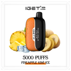 Pineapple Kiwi Ice - IGET Moon 5000 Puffs | New Arrival