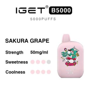 Sakura Grape - IGET B5000 - IGET Vape Online