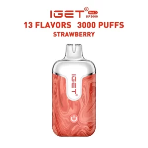 Strawberry - IGET Halo Vape Kit 3000 Puffs - IGET Vape Shop