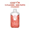 Strawberry IGET Halo Vape Kit 3000 Puffs