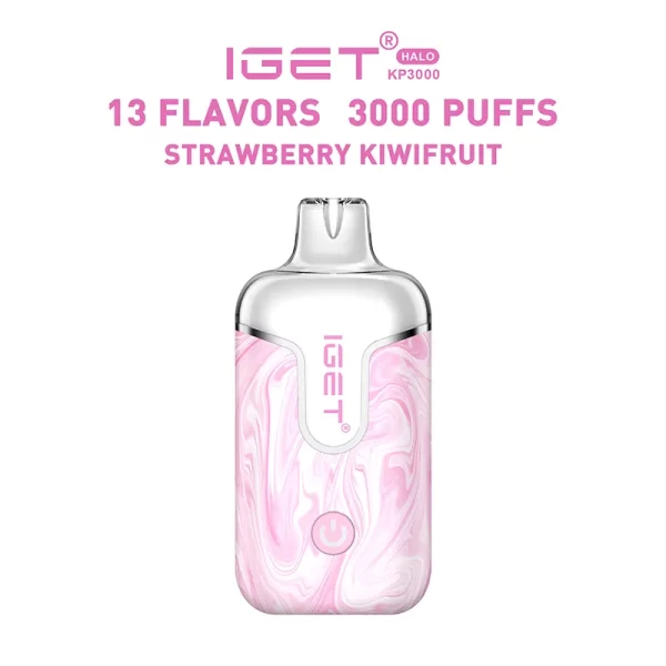 Strawberry Kiwifruit IGET Halo Vape Kit 3000 Puffs