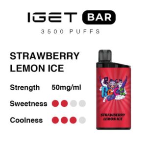 Strawberry lemon Ice - IGET Bar 3500 Puffs $29.9 Each